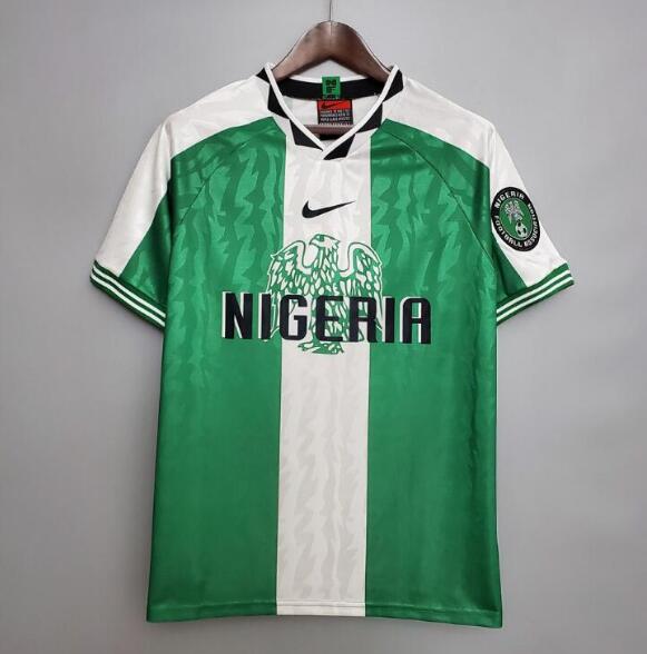 1996 Nigeria Retro Home Kit Soccer Jersey